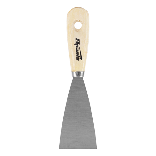 Шпательная лопатка из углеродистой стали, 50 мм, деревянная ручка Sparta