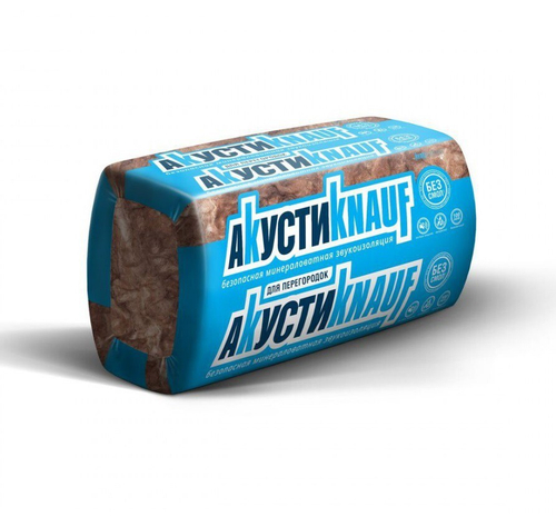 Минеральная вата АкустиKnauf Плита 1230х610х50 мм, 16 шт/упак