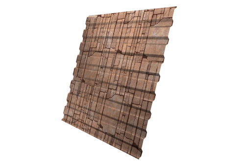 Профнастил C20A 0,45 Print Elite с пленкой Sand Stone TwinColor