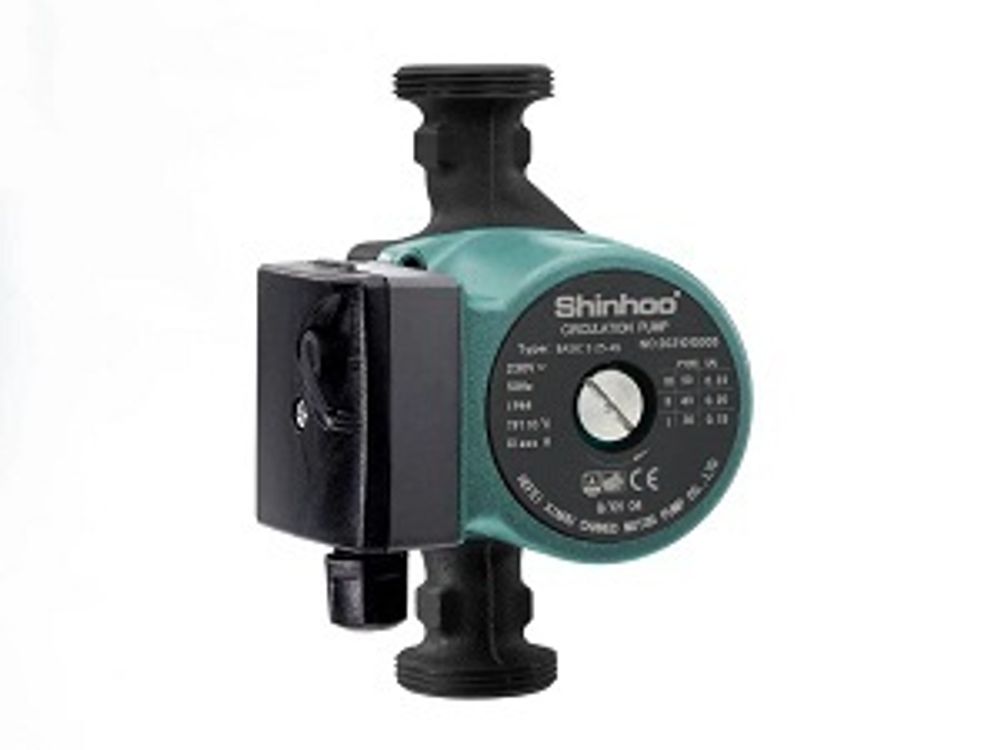 Насос, SHINHOO, циркуляционный, тип BASIC 25-12S, 1х230 В, монтажная длина 180 мм