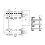 Группа коллекторная без расходомеров 6 отводов 1¼"в/в x ¾"ек Valtec VTc.594.EMNX.0706
