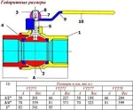 Кран шаровый для газа ½"в x ½"в Valtec Valgas VT.271.N.04
