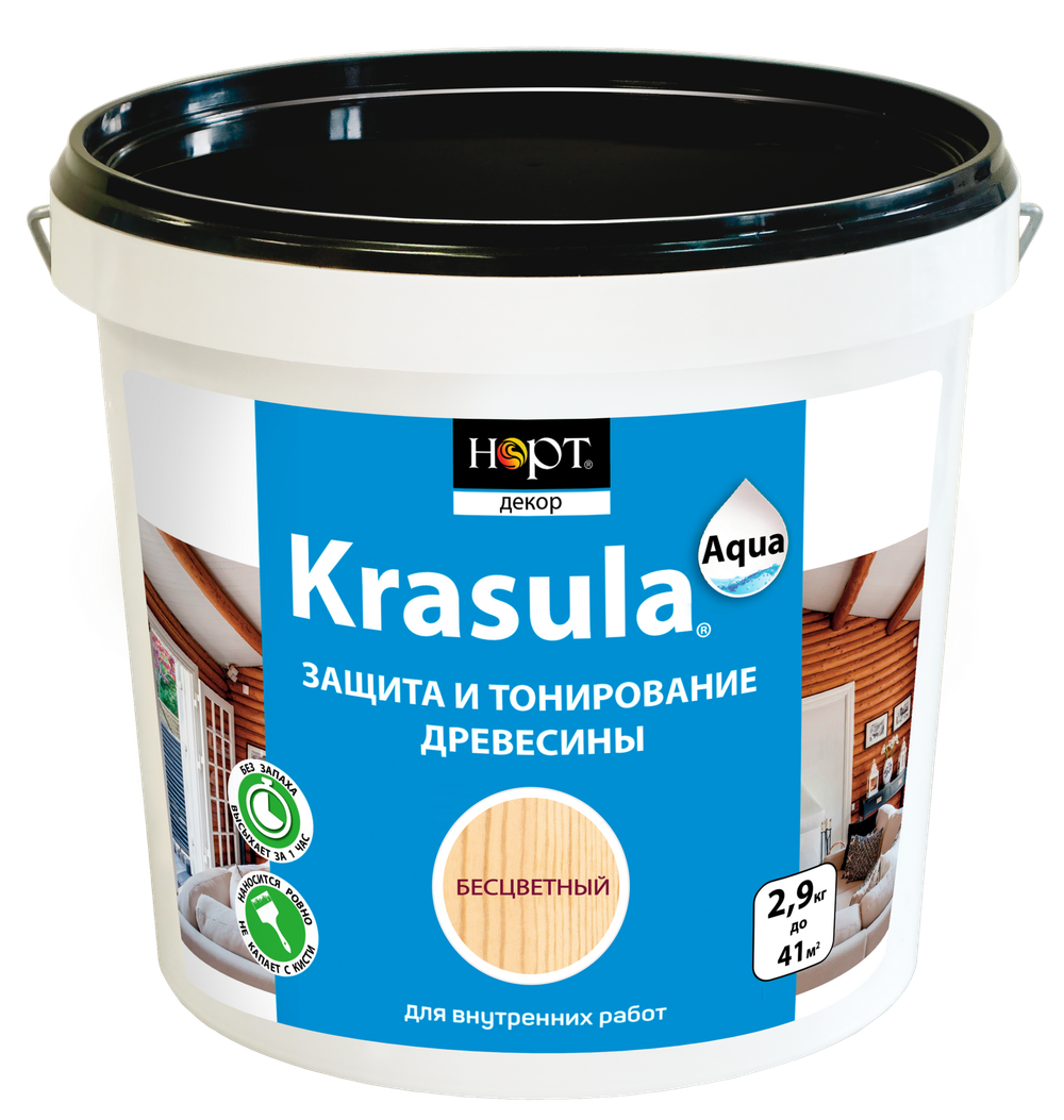Защитно-декоративный состав «KRASULA aqua»