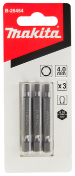 Насадка HEX4.0, 50 мм, E-form (MZ), 3 шт Makita B-25454