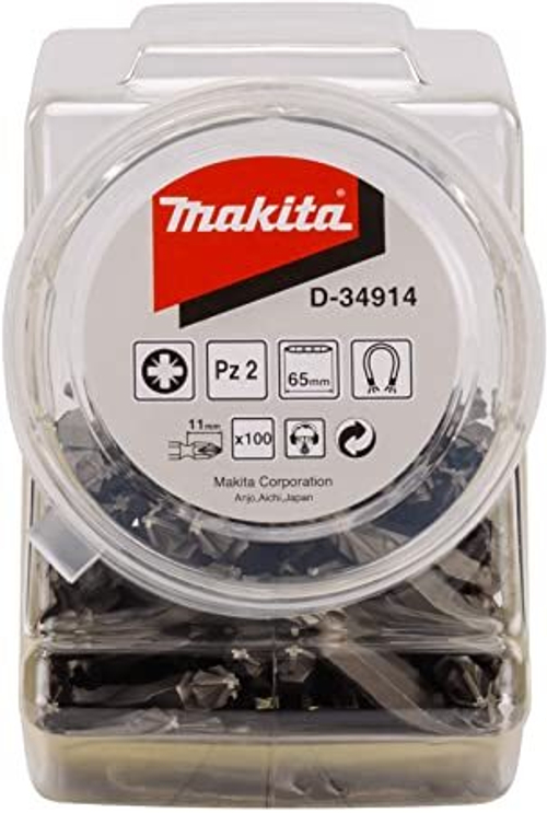 Насадка двусторонняя PZ2, 65 мм, E-form (MZ), 100 шт, банка Makita D-34914