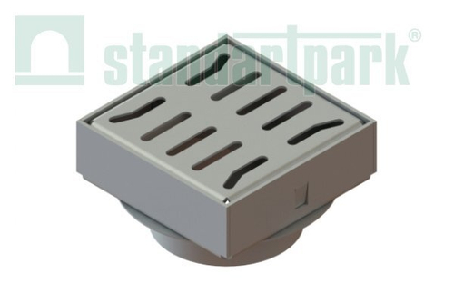 Трап водоотводной 150х150 из оцинкованной стали