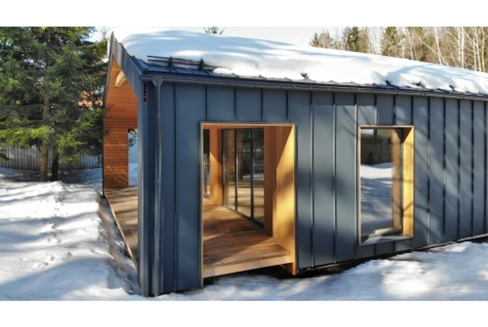 Кликфальц Pro Grand Line 0,5 Satin Matt с пленкой на замках RAL 7024 мокрый асфальт