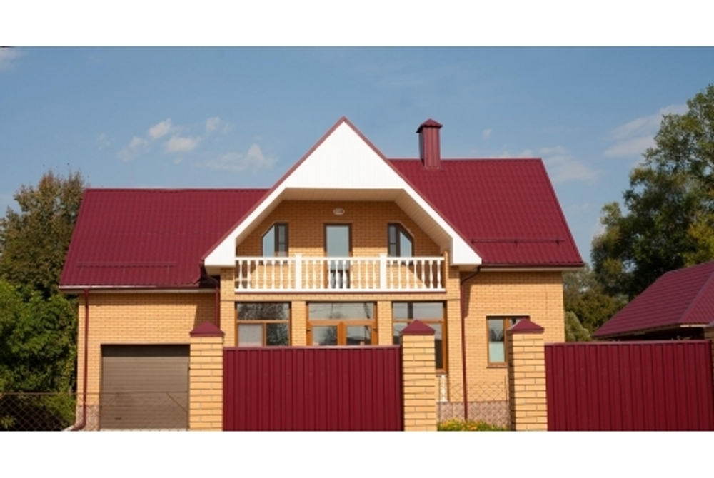 Металлочерепица классик 0,5 Satin RAL 3005 красное вино