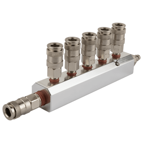 HRS-SM5BA Разветвитель с увеличенной пропускной способностью: шесть выходов, 1/4'' - 1/4'', вход со штекером