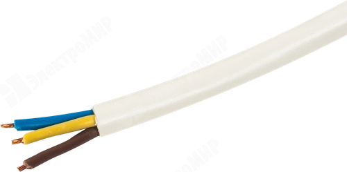 Провод гибкий ПВС 3х1,5 белый ГОСТ 7399-97 РЭК-PRYSMIAN