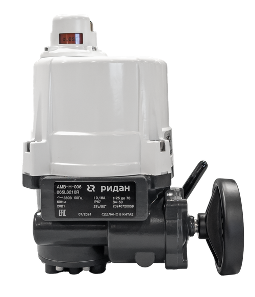 Ридан 065L8210R — Электропривод AMB-H-006 380В без блока управления; IP67; для шаровых кранов RJIP DN65 стандартный проход