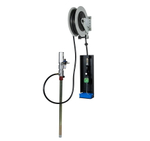 WDK-892415 Насос для бочек 5:1 с настенной катушкой высокого давления (15м) и цифровым расходомером