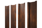 Штакетник П-образный В с прямым резом 0,45 Print Elite Chestnut Wood TwinColor