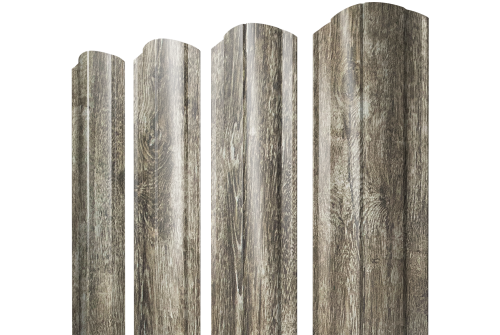 Штакетник Круглый фигурный 0,45 Print Elite Nordic Wood TwinColor