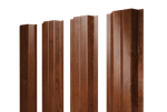 Штакетник П-образный A с прямым резом 0,45 Print Elite Rowan TwinColor