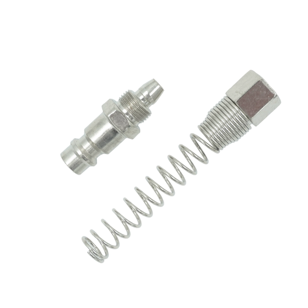 OPT-720PPS Штуцер быстроразъемного соединения пневматического с пружинкой, резьба 1/4"