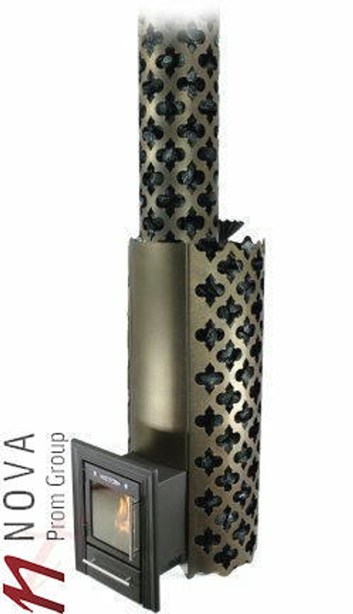 Печь для бани ТМФ Арабеска XXL Inox Люмина черная бронза