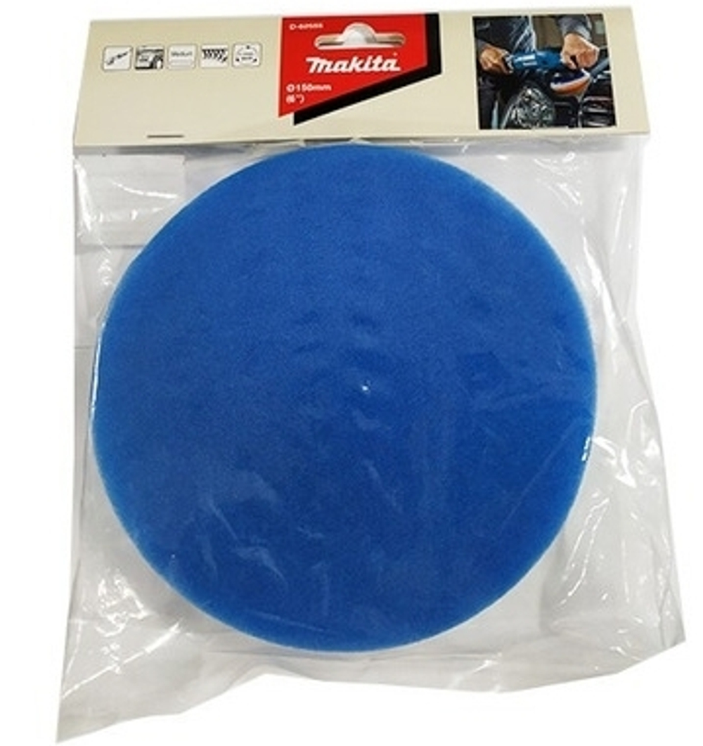 Насадка полировальная из поролона 150 мм (синяя) Makita D-62555