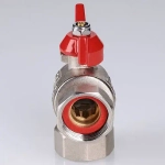 Кран шаровый с накидной гайкой угловой ½"в x ½"нг Valtec VT.266.NS.0404