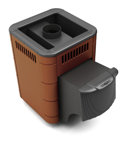 Печь для бани ТМФ Оса Carbon дверца антрацит терракота