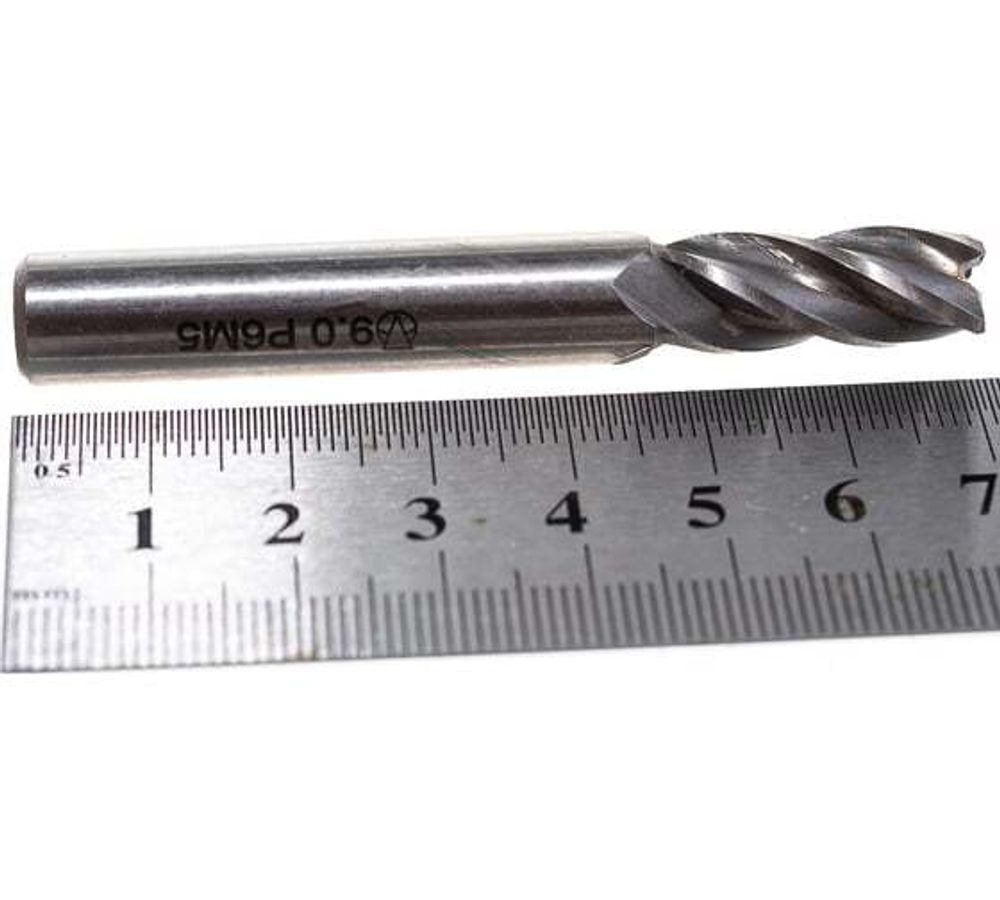Фреза концевая (9х63х19 мм; Р6М5; 4-перая; ц/х) GRIFF a300040