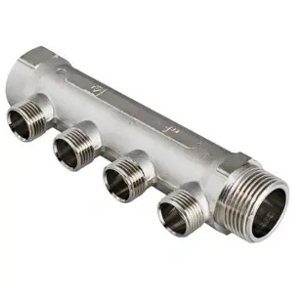 Коллектор распределительный проходной 3 отвода 1"в/н x ½"к Valtec VTc.500.N.0603