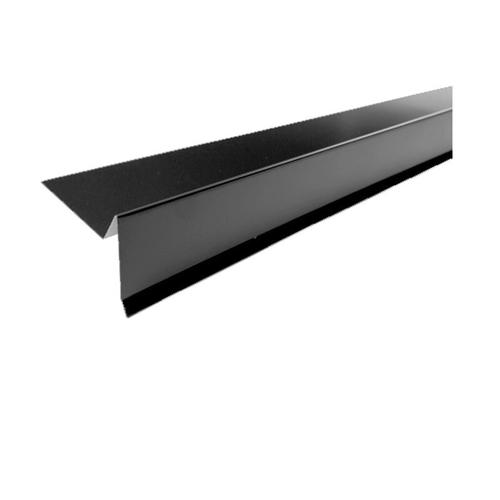 Планка торцевая полиэстер RAL 9005 черный 75х25х65х5 мм, 2 м, шт