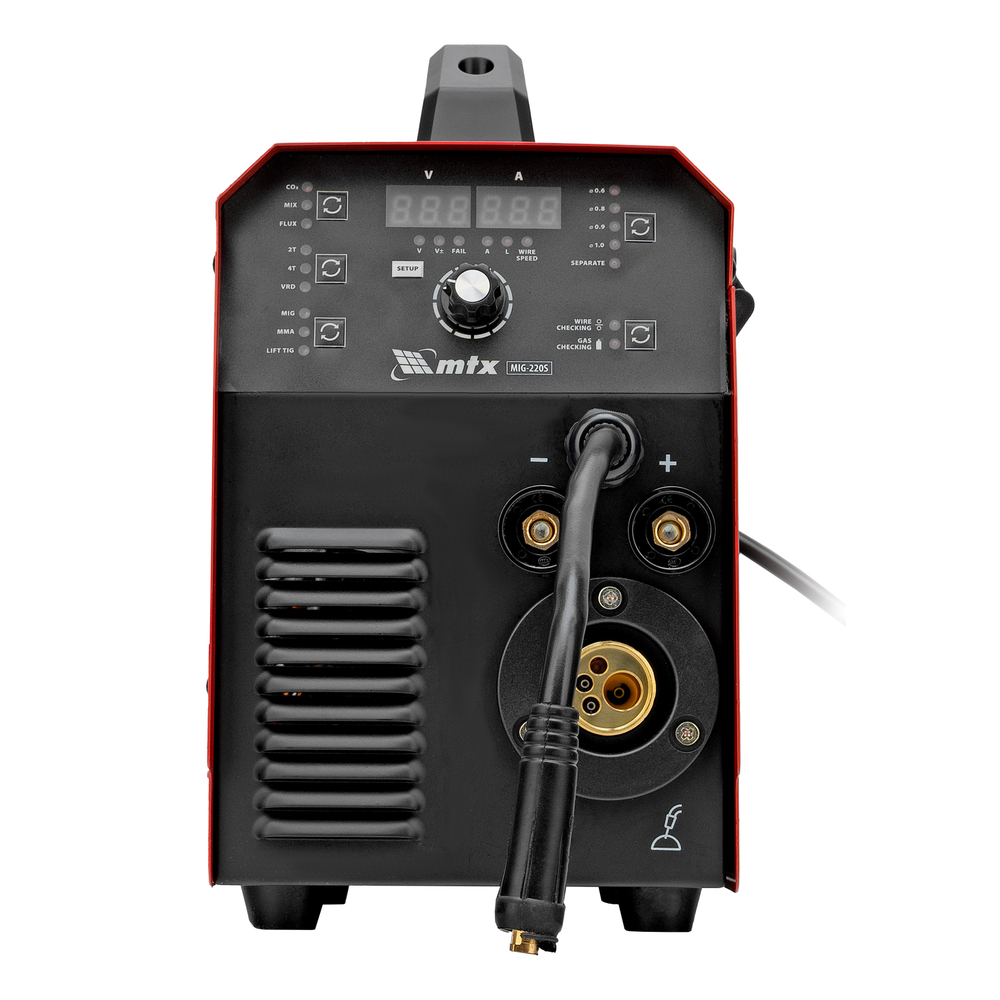 Аппарат инвертор. полуавтомат. cварки MIG-220S, 220A, ПВ 60%, катушка 5 кг MTX