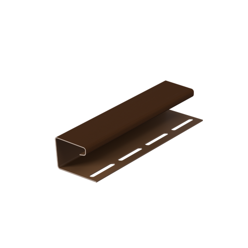 j-профиль 16 мм, каштан